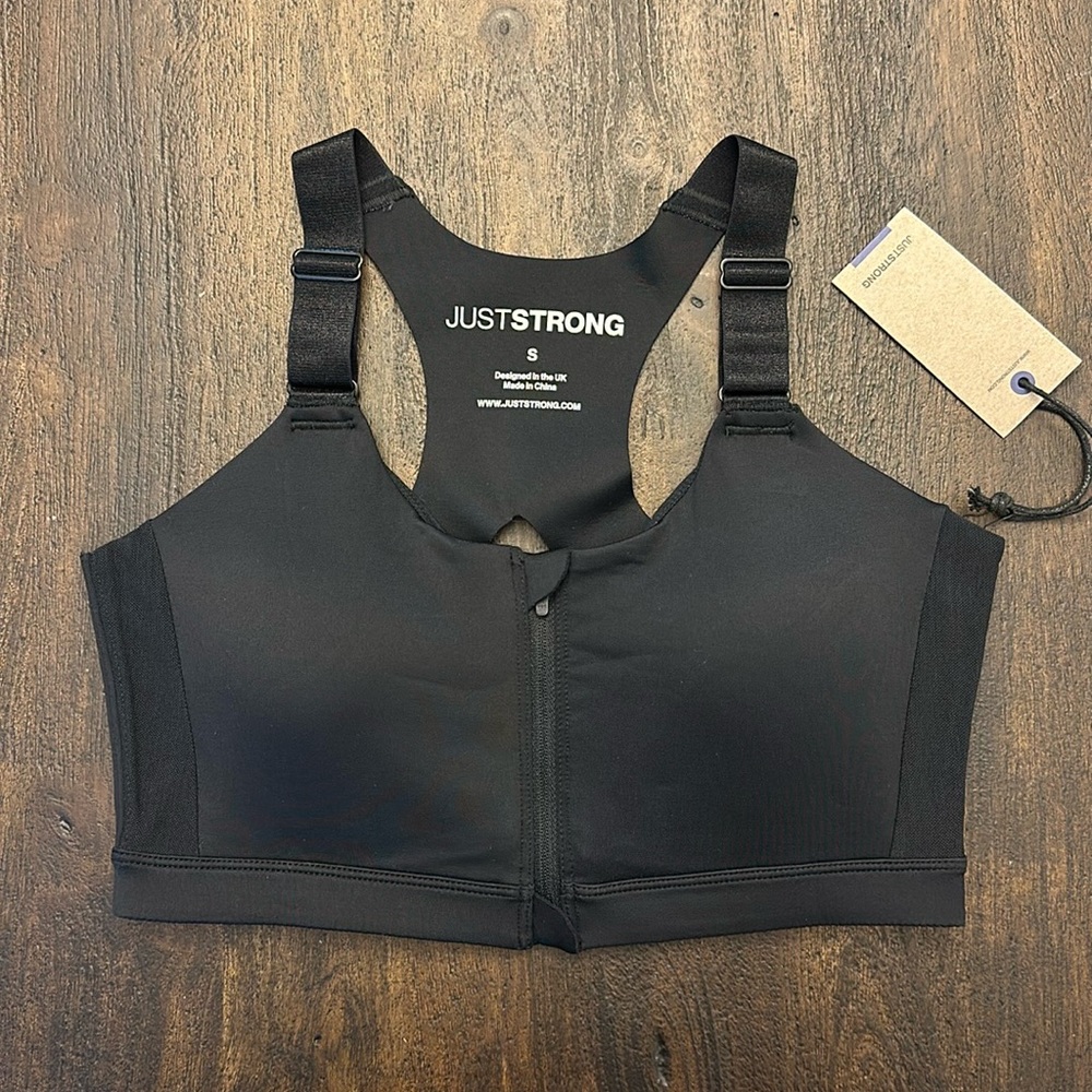 NWT High Genesis Bra, Black Onyx, Size S